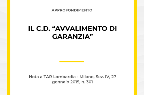 Grafica con titolo Il c.d. Avvalimento di Garanzia e logo Zoppolato & Associati.