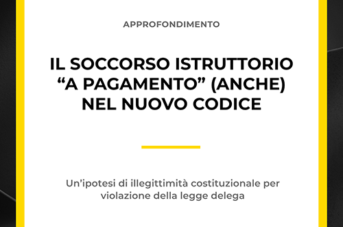 Grafica di approfondimento sul soccorso istruttorio a pagamento nel nuovo codice dello studio Zoppolato & Associati.