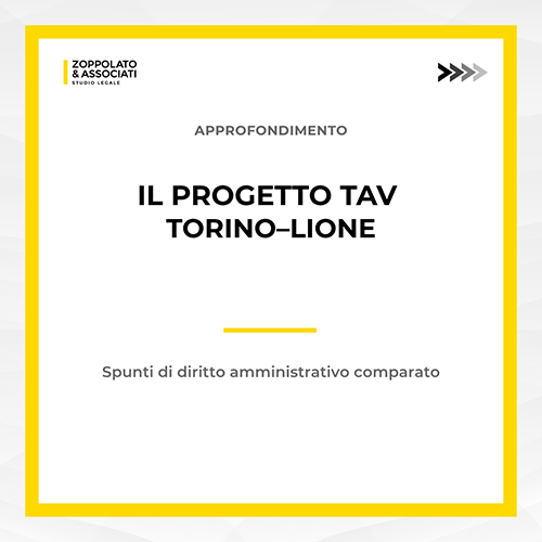 Copertina articolo sul progetto TAV Torino-Lione con spunti di diritto amministrativo comparato.