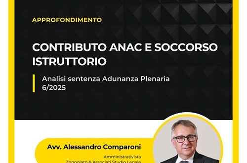 Contributo ANAC e soccorso istruttorio