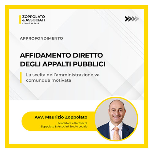 Affidamento diretto - Diritto amministrativo
