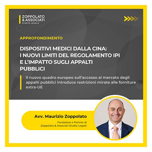 Dispositivi medici dalla Cina - Diritto amministrativo sanitario