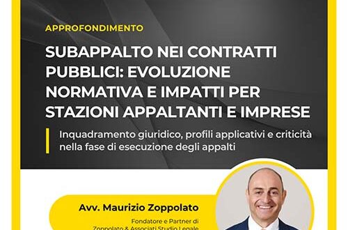 Subappalto nei contratti pubblici
