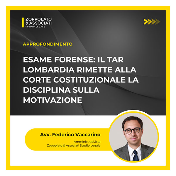 Esame di Avvocato Zoppolato Associati