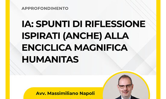 IA ed enciclica Magnifica Humanitas - Zoppolato & Associati Studio Legale diritto amministrativo Milano