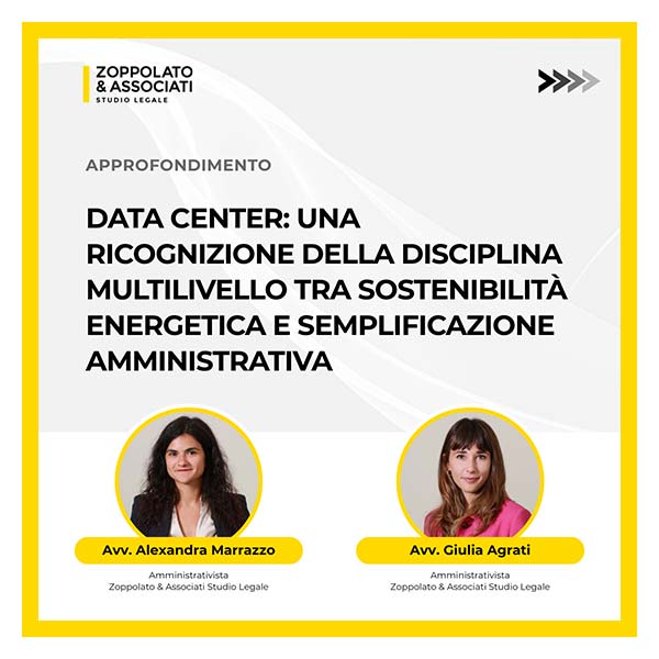 Data center: disciplina multilivello - Zoppolato & Associati diritto amministrativo Milano