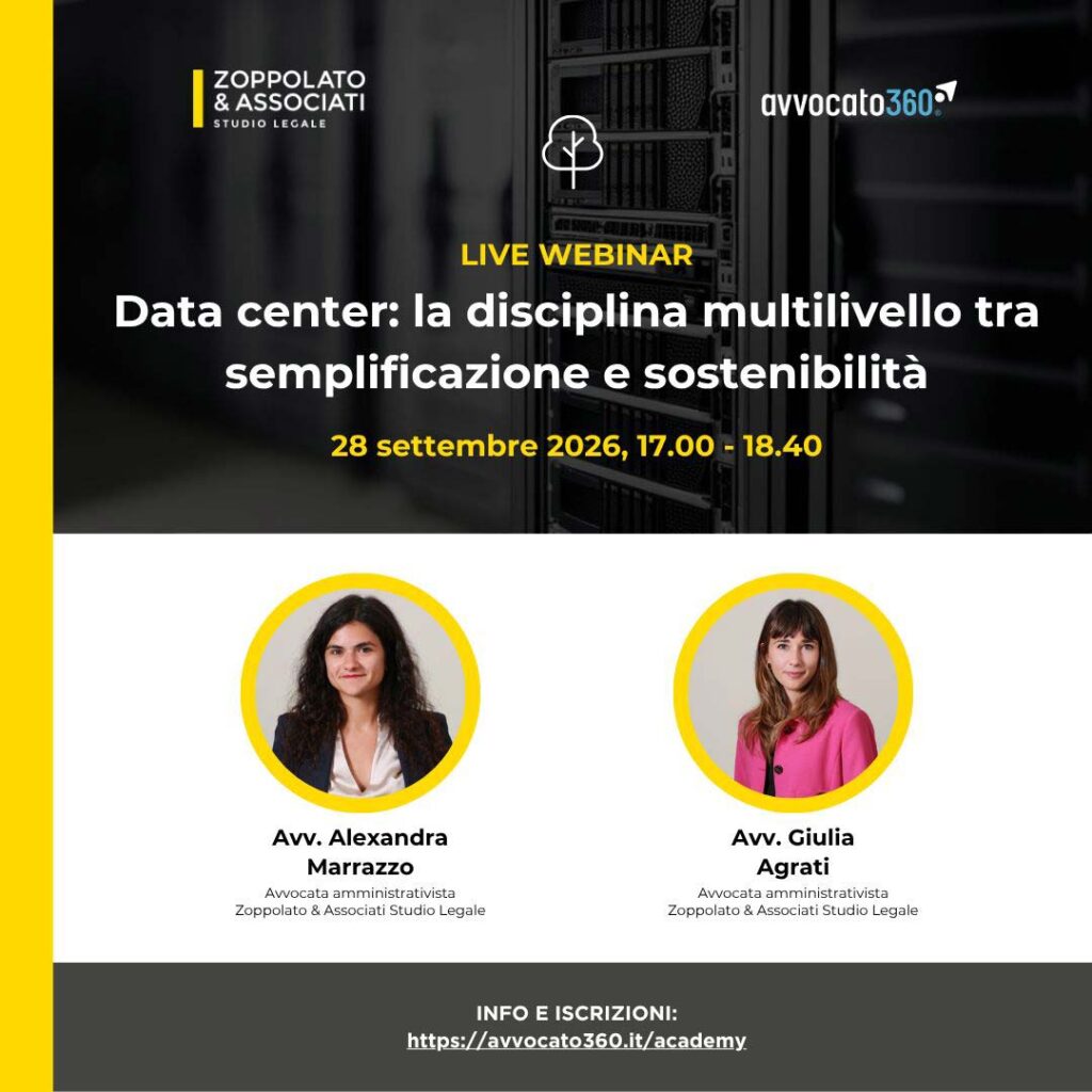 Data center - webinar Zoppolato & Associati